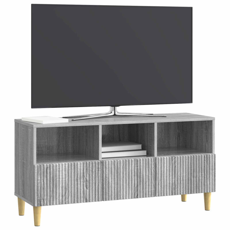Szafka pod telewizor z szufladą Szary Sonoma 102 x 34,5 x 50 cm