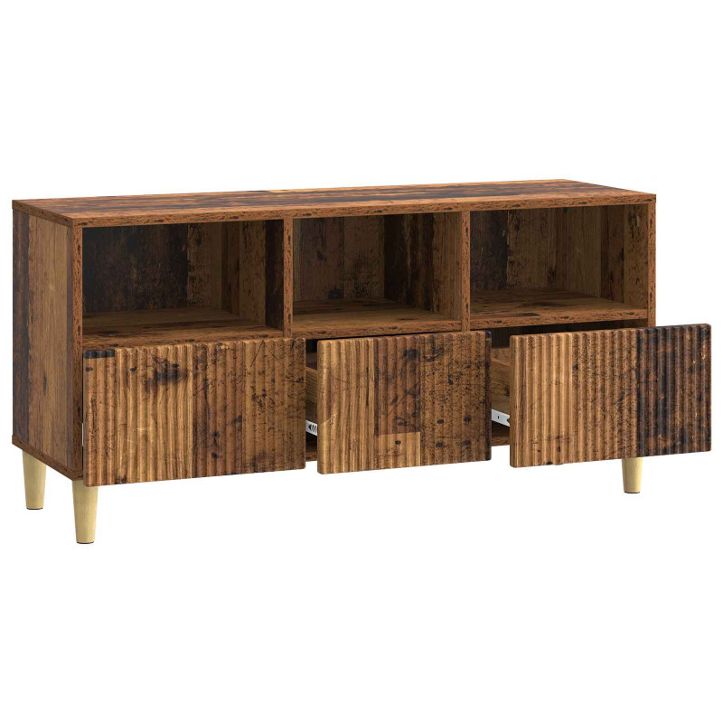 Szafka pod telewizor z szufladą Stare drewno 102 x 34,5 x 50 cm