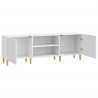 Szafka pod telewizor Biały wysoki połysk 150 x 31 x 50 cm