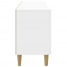 Szafka pod telewizor Biały wysoki połysk 150 x 31 x 50 cm