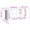Szafka pod telewizor Czarny 102 x 34,5 x 50 cm