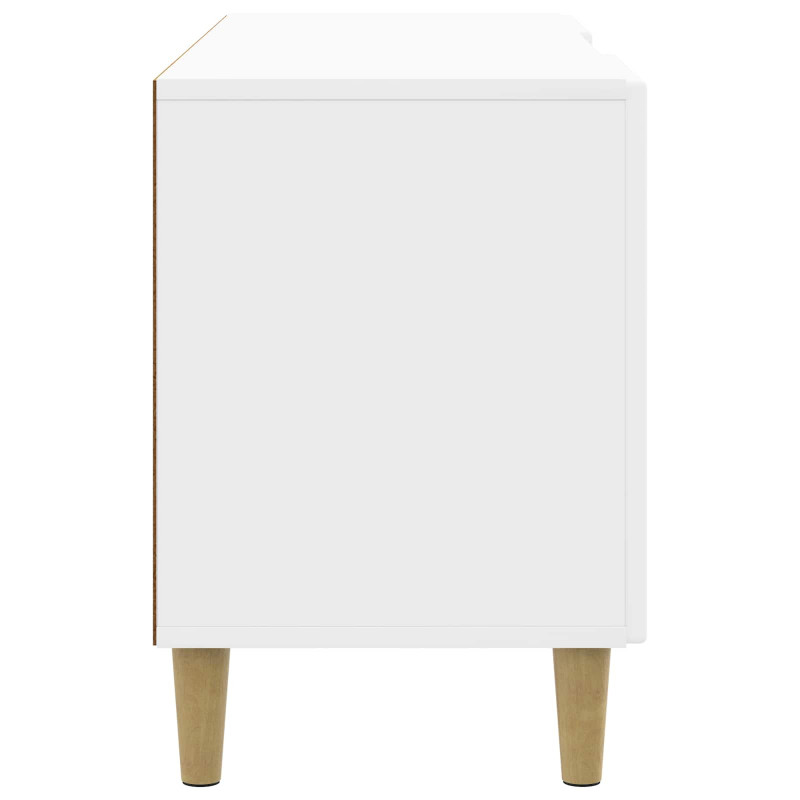 Szafka pod telewizor Biały wysoki połysk 102 x 34,5 x 50 cm