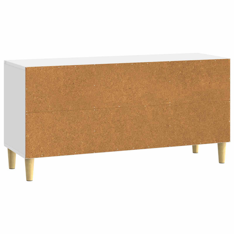Szafka pod telewizor Biały wysoki połysk 102 x 34,5 x 50 cm