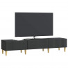 Szafka pod telewizor z szufladą Czarny 147 x 34,5 x 30 cm