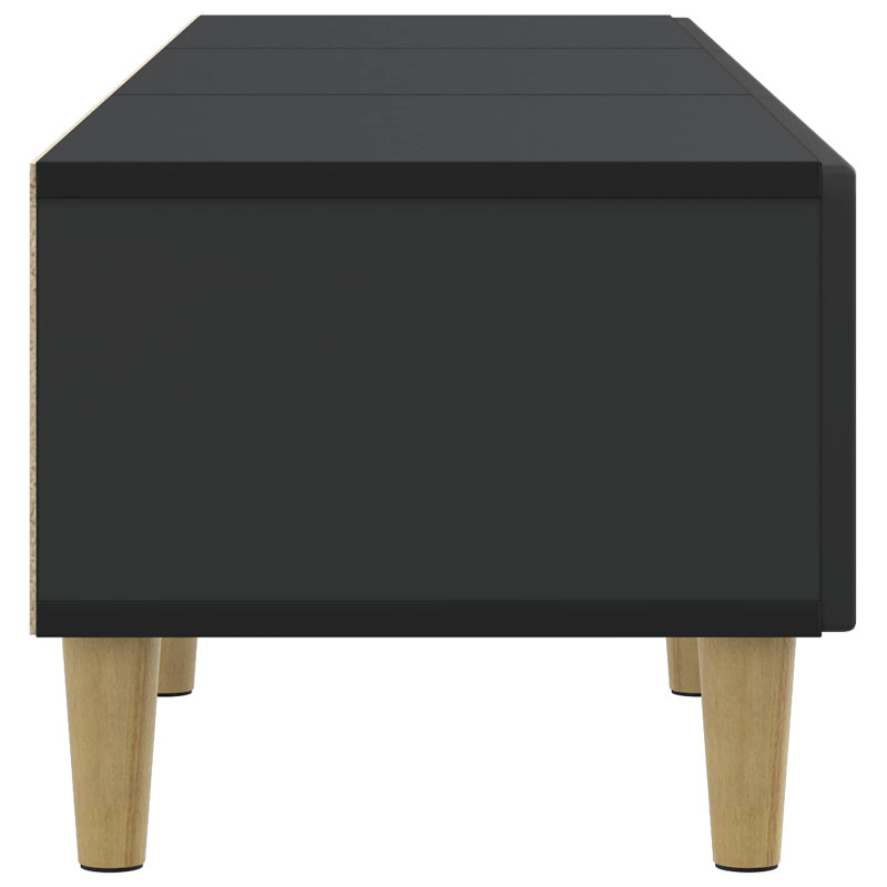 Szafka pod telewizor z szufladą Czarny 147 x 34,5 x 30 cm