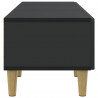 Szafka pod telewizor z szufladą Czarny 147 x 34,5 x 30 cm