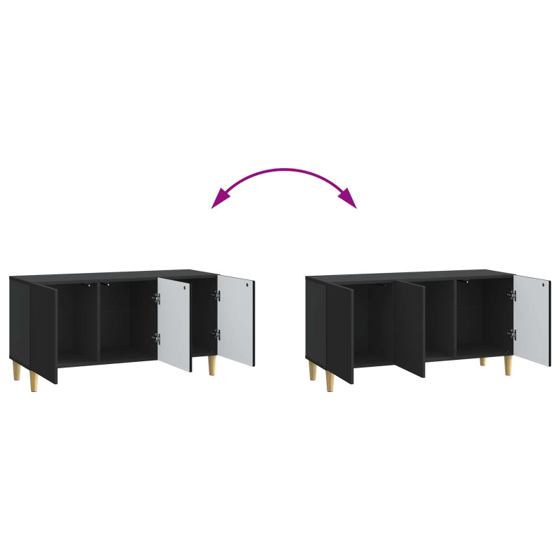 Szafka pod telewizor Czarny 99 x 34,5 x 50 cm