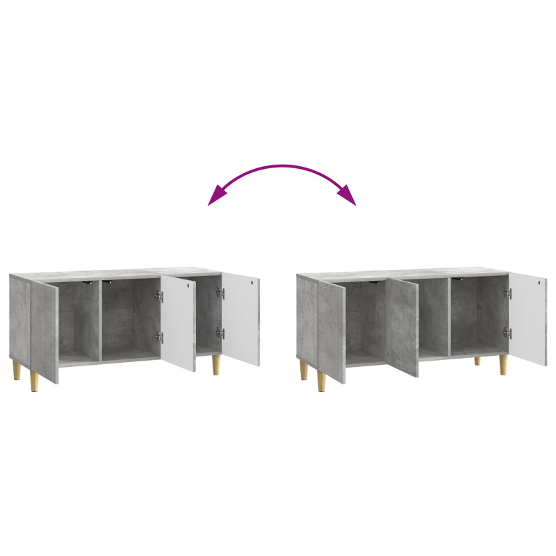 Szafka pod telewizor Betonowy szary 99 x 34,5 x 50 cm