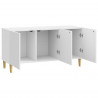 Szafka pod telewizor Biały wysoki połysk 99 x 34,5 x 50 cm