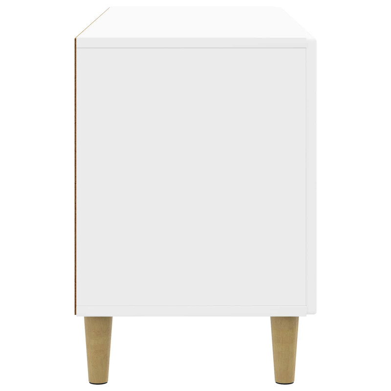 Szafka pod telewizor Biały wysoki połysk 99 x 34,5 x 50 cm