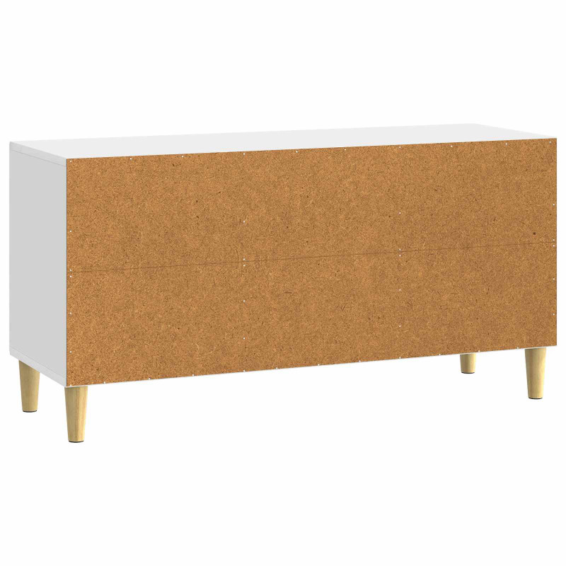 Szafka pod telewizor Biały wysoki połysk 99 x 34,5 x 50 cm