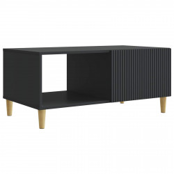 Stolik kawowy Czarny 90 x 50 x 40 cm Drewno inżynieryjne