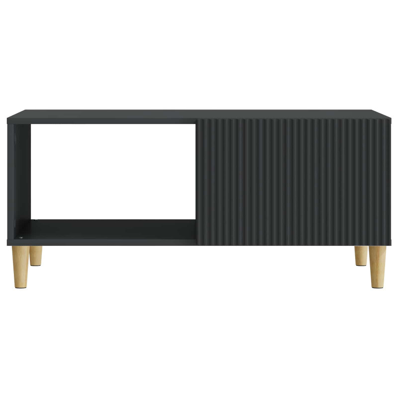 Stolik kawowy Czarny 90 x 50 x 40 cm Drewno inżynieryjne
