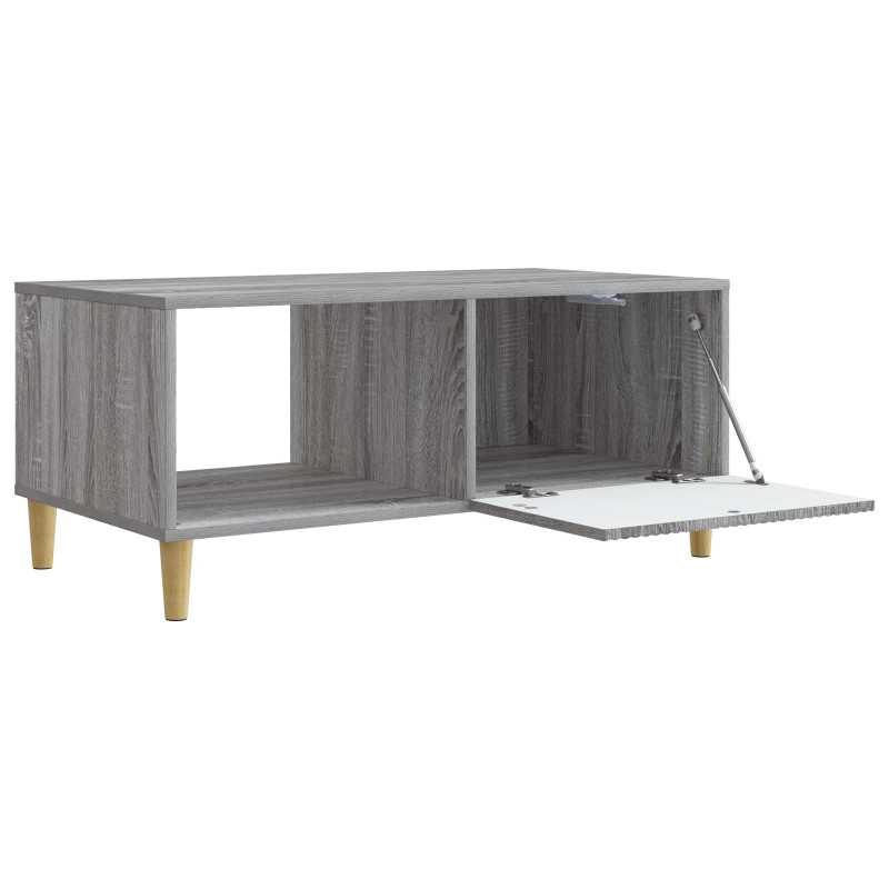 Stolik kawowy Szary Sonoma 90 x 50 x 40 cm Drewno inżynieryjne