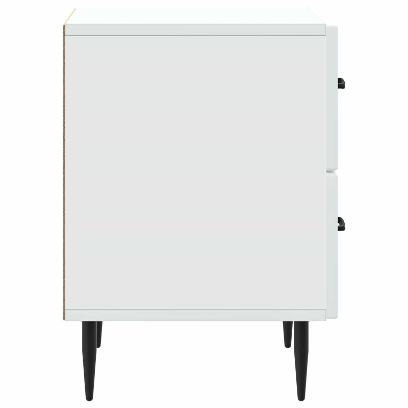 Szafka Nocna z szufladą 2 pcs Biały 43 x 34,5 x 47,5 cm