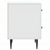 Szafka Nocna z szufladą 2 pcs Biały 43 x 34,5 x 47,5 cm