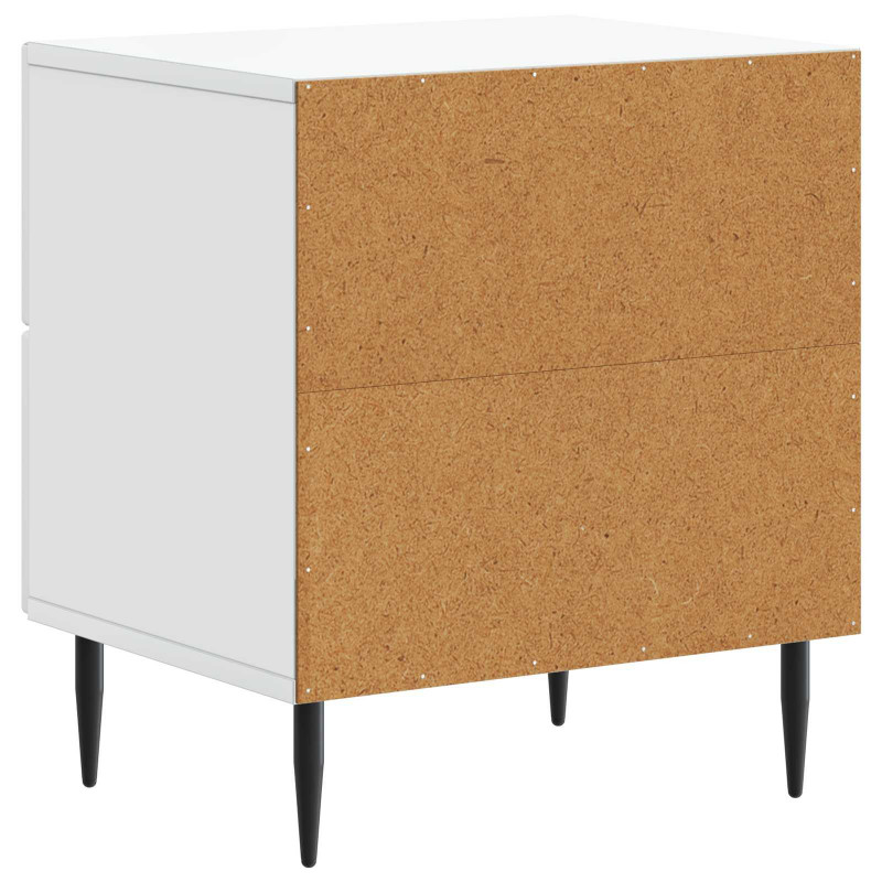 Szafka Nocna z szufladą 2 pcs Biały 43 x 34,5 x 47,5 cm