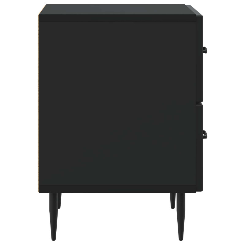Szafka Nocna Czarny 43 x 34,5 x 47,5 cm Drewno inżynieryjne