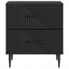 Szafka Nocna z szufladą 2 pcs Czarny 43 x 34,5 x 47,5 cm