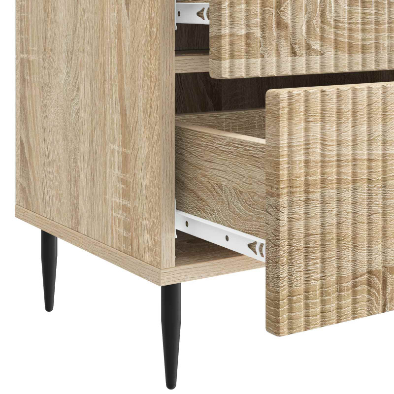 Szafka Nocna dąb Sonoma 43 x 34,5 x 47,5 cm Drewno inżynieryjne