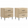 Szafka Nocna z szufladą 2 pcs dąb Sonoma 43 x 34,5 x 47,5 cm