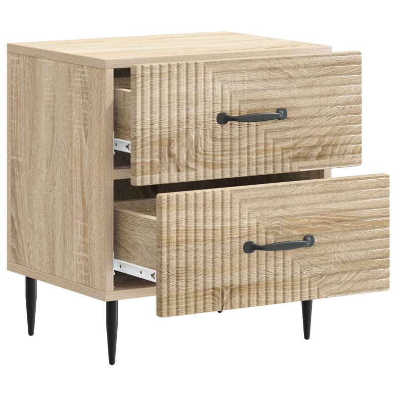 Szafka Nocna z szufladą 2 pcs dąb Sonoma 43 x 34,5 x 47,5 cm
