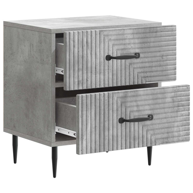 Szafka Nocna 2 pcs Betonowy szary 43 x 34,5 x 47,5 cm