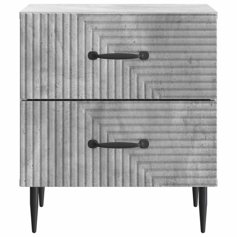 Szafka Nocna 2 pcs Betonowy szary 43 x 34,5 x 47,5 cm