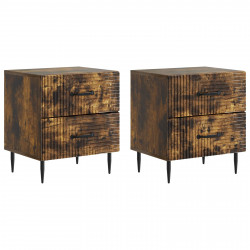 Szafka Nocna z szufladą 2 pcs Dąb wędzony 43 x 34,5 x 47,5 cm