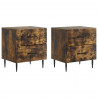 Szafka Nocna z szufladą 2 pcs Dąb wędzony 43 x 34,5 x 47,5 cm