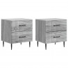 Szafka Nocna z szufladą 2 pcs Szary Sonoma 43 x 34,5 x 47,5 cm