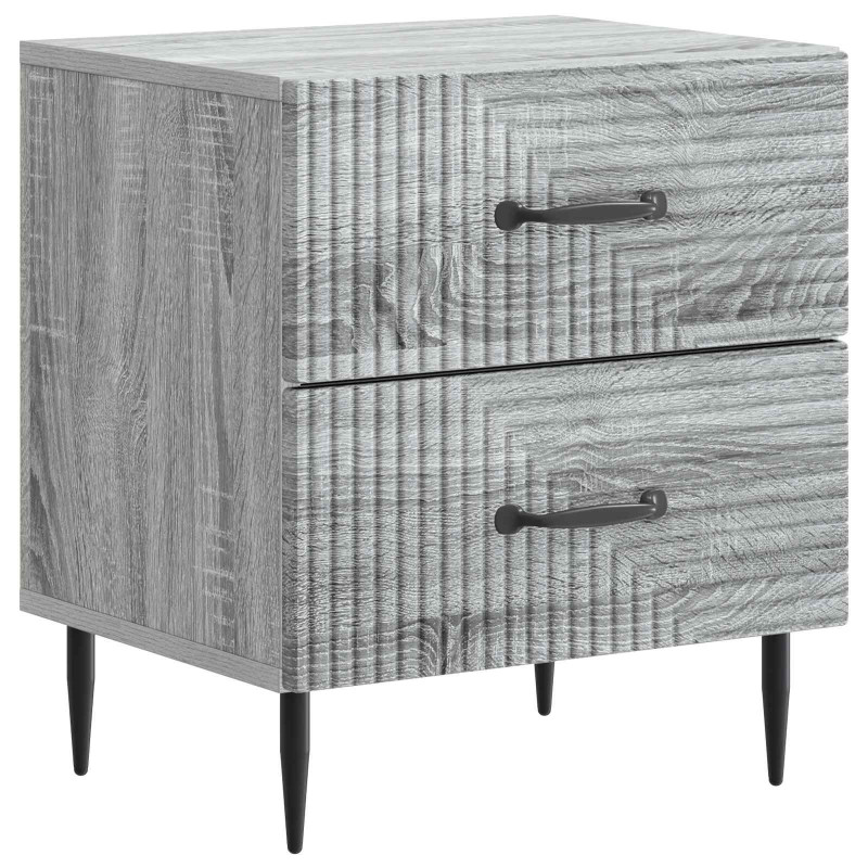 Szafka Nocna z szufladą 2 pcs Szary Sonoma 43 x 34,5 x 47,5 cm