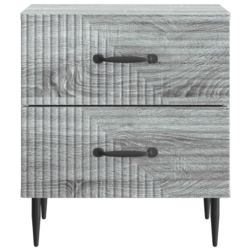 Szafka Nocna z szufladą 2 pcs Szary Sonoma 43 x 34,5 x 47,5 cm