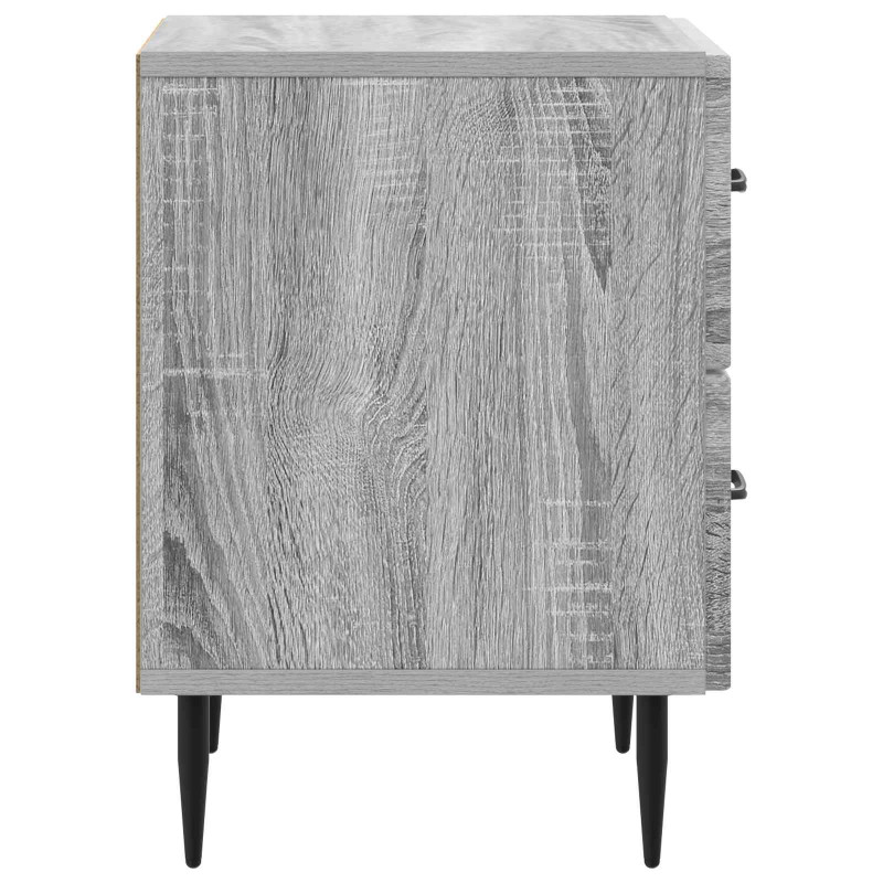 Szafka Nocna z szufladą 2 pcs Szary Sonoma 43 x 34,5 x 47,5 cm