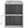 Ścienna szafka TV z LED, szary dąb sonoma, 135x31x39,5 cm