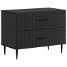 Szafka Nocna Czarny 62 x 34,5 x 47,5 cm Drewno inżynieryjne