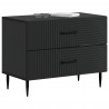 Szafka Nocna Czarny 62 x 34,5 x 47,5 cm Drewno inżynieryjne