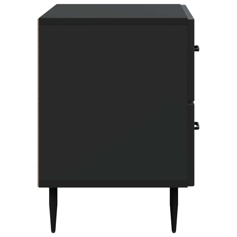 Szafka Nocna Czarny 62 x 34,5 x 47,5 cm Drewno inżynieryjne