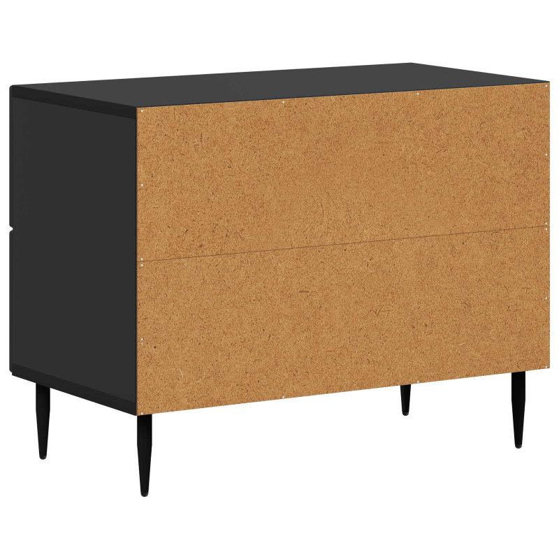 Szafka Nocna Czarny 62 x 34,5 x 47,5 cm Drewno inżynieryjne