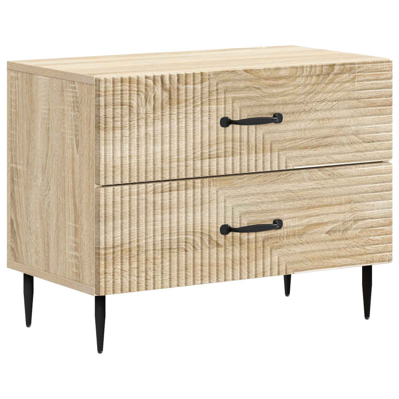 Szafka Nocna dąb Sonoma 62 x 34,5 x 47,5 cm Drewno inżynieryjne