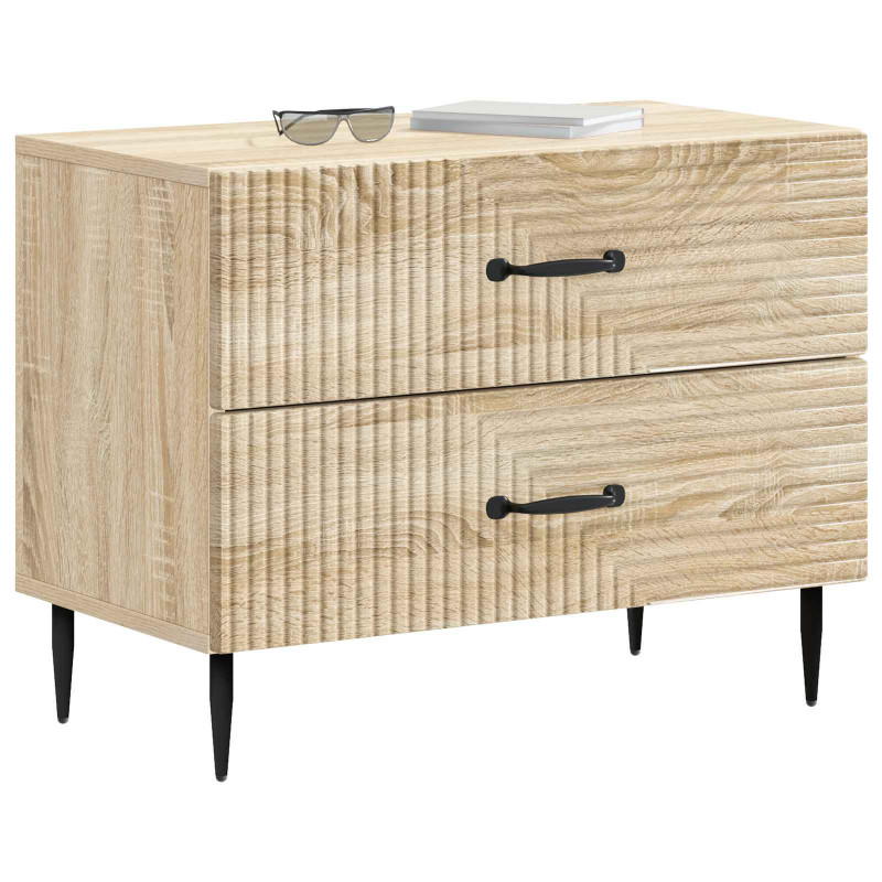 Szafka Nocna dąb Sonoma 62 x 34,5 x 47,5 cm Drewno inżynieryjne