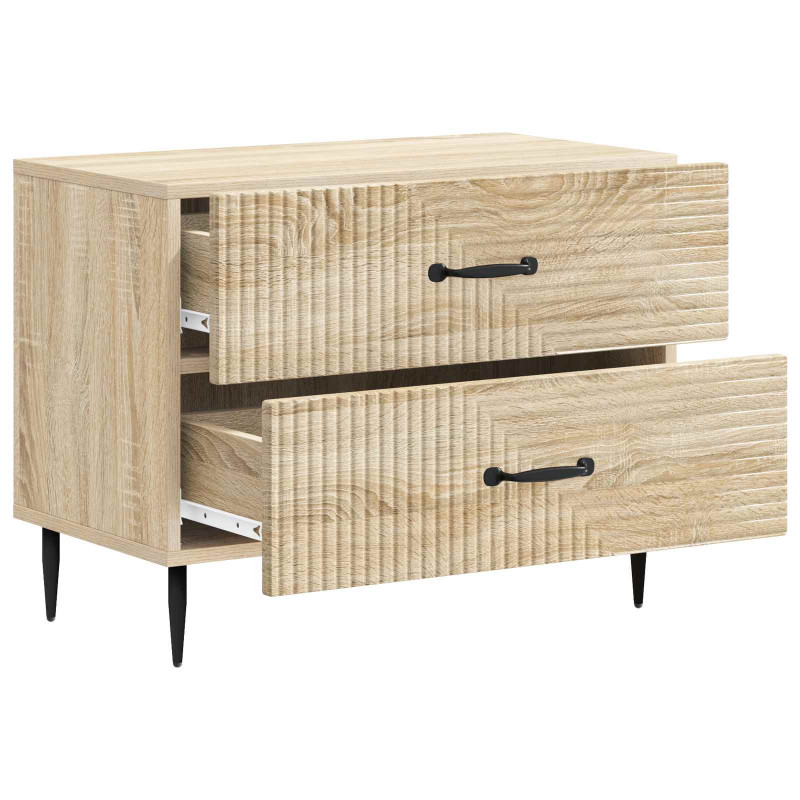 Szafka Nocna dąb Sonoma 62 x 34,5 x 47,5 cm Drewno inżynieryjne