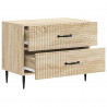 Szafka Nocna dąb Sonoma 62 x 34,5 x 47,5 cm Drewno inżynieryjne