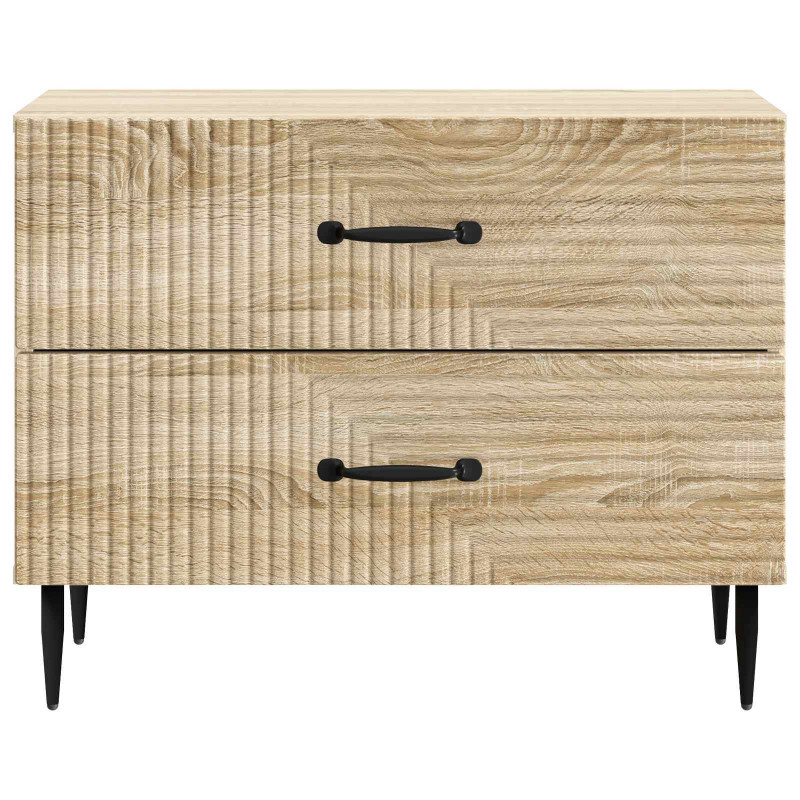 Szafka Nocna dąb Sonoma 62 x 34,5 x 47,5 cm Drewno inżynieryjne