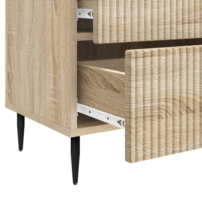 Szafka Nocna dąb Sonoma 62 x 34,5 x 47,5 cm Drewno inżynieryjne