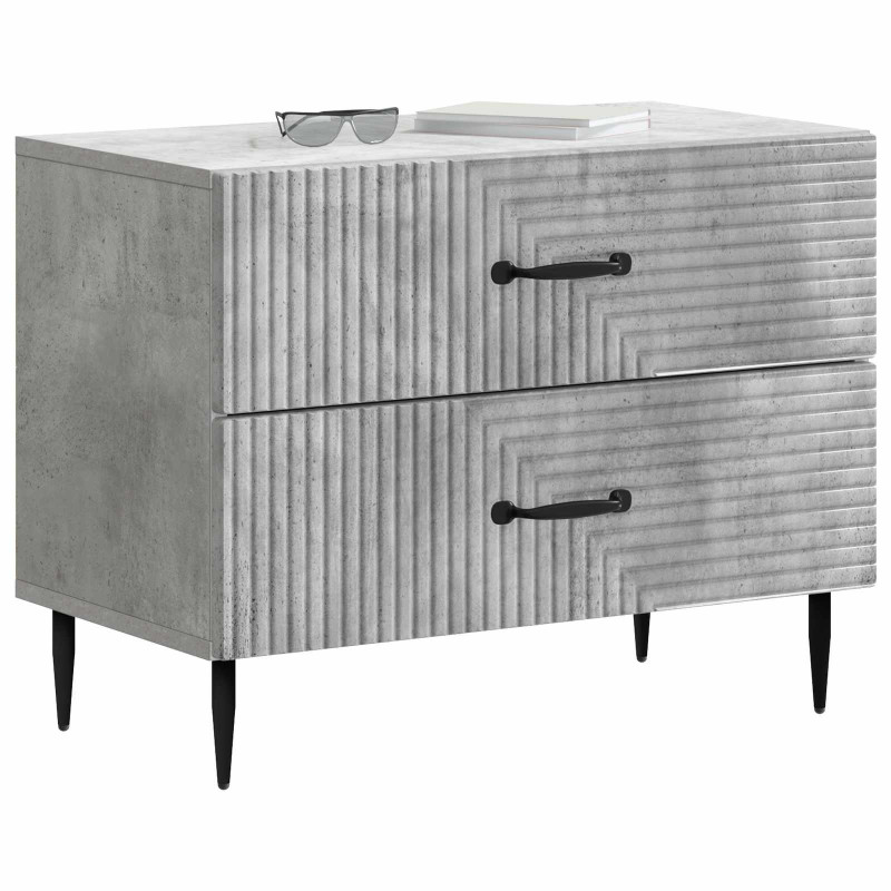 Szafka Nocna z szufladą Betonowy szary 62 x 34,5 x 47,5 cm