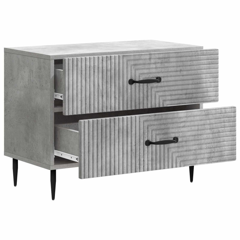 Szafka Nocna z szufladą Betonowy szary 62 x 34,5 x 47,5 cm