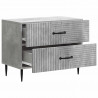 Szafka Nocna z szufladą Betonowy szary 62 x 34,5 x 47,5 cm