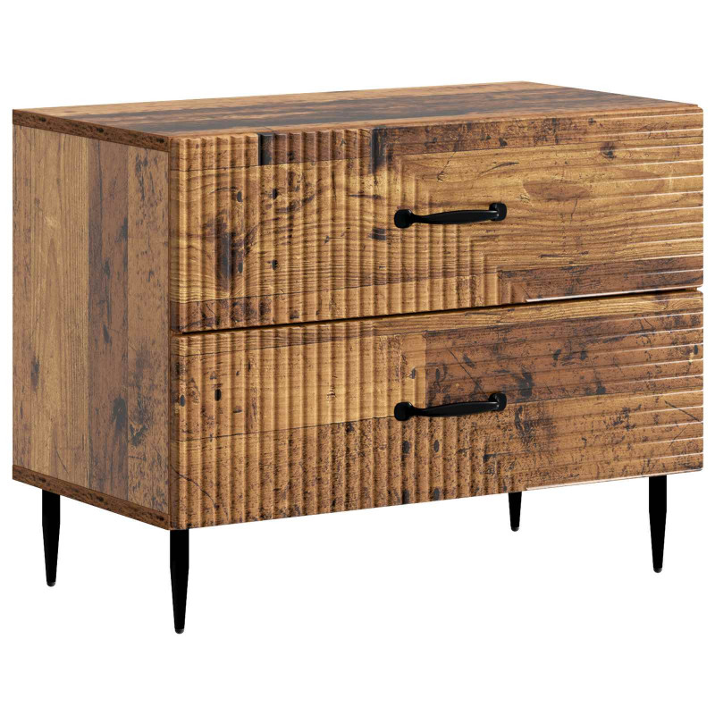 Szafka Nocna z szufladą Stare drewno 62 x 34,5 x 47,5 cm