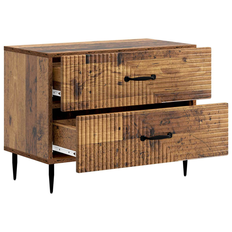 Szafka Nocna z szufladą Stare drewno 62 x 34,5 x 47,5 cm